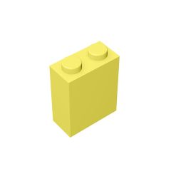 Brick 1 x 2 x 2 #3245 Bright Light Yellow