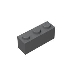 Brick 1 x 3 #3622 Dark Bluish Gray 10 pieces