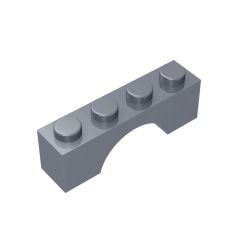 Arch 1 x 4 Brick #3659 Flat Silver