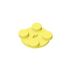 Turntable 2 x 2 Plate - Top #3679 Bright Light Yellow