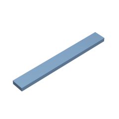Tile 1 x 8 with Groove #4162 Sand Blue