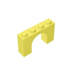 Brick Arch 1 x 4 x 2 #6182 Bright Light Yellow