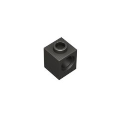 Technic Brick 1 x 1 #6541 Metallic Black