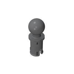 Technic Pin with Friction Ridges Lengthwise and Towball #6628 Dark Bluish Gray