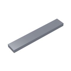Tile 1 x 6 with Groove #6636 Flat Silver