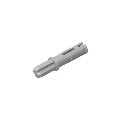 Technic Axle Pin 3L with Friction Ridges Lengthwise and 1L Axle #11214 Light Bluish Gray
