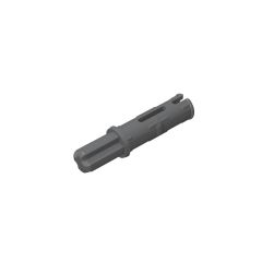 Technic Axle Pin 3L with Friction Ridges Lengthwise and 1L Axle #11214 Dark Bluish Gray