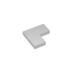 Tile 2 x 2 Corner #14719 plated silver