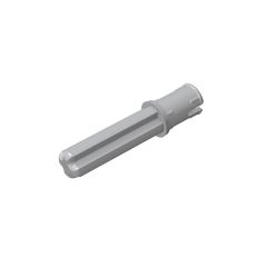 Technic Axle Pin 3L with Friction Ridges Lengthwise and 2L Axle #18651 Light Bluish Gray