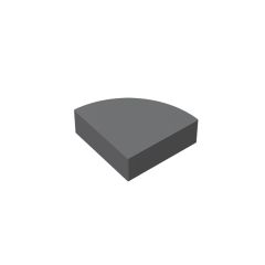 Tile Round 1 x 1 Quarter #25269 Dark Bluish Gray