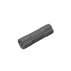 Technic Driving Ring Connector Smooth [4 rounded side walls] #26287 Dark Bluish Gray