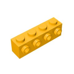 Brick Special 1 x 4 with 4 Studs on One Side #30414 Bright Light Orange