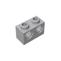 Technic, Brick 1 x 2 with Holes #32000 Light Bluish Gray