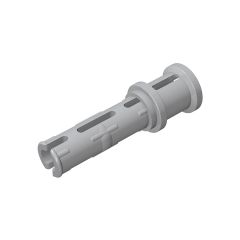 Technic Pin Long with Friction Ridges Lengthwise and Stop Bush - 3 Lateral Holes, Big Pin Hole #32054 Light Bluish Gray 10 pieces