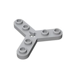 Technic Plate Rotor 3 Blade with Smooth Ends and 6 Studs (Propeller) #32125 Light Bluish Gray