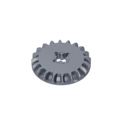 Technic Gear 20 Tooth Bevel #32198 Flat Silver