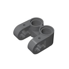 Technic Axle and Pin Connector Perpendicular Double Split #41678 Dark Bluish Gray 10 pieces