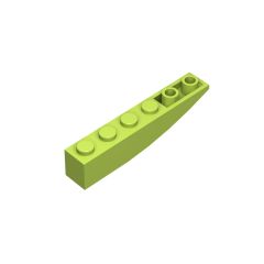 Brick Curved 6 x 1 Inverted #41763 Lime