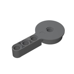 Technic Rotation Joint Disk With Pin And 3L Liftarm Thick #44225 Dark Bluish Gray 1/4 KG