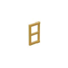 Pane For Window 1 x 2 x 3 With Thick Corner Tabs #60608 Pearl Gold