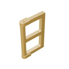 Pane For Window 1 x 2 x 3 With Thick Corner Tabs #60608 Tan