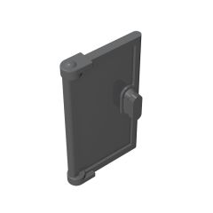 Door 1 x 2 x 3 With Vertical Handle, Mold For Tabless Frames #60614 Dark Bluish Gray
