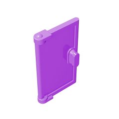 Door 1 x 2 x 3 With Vertical Handle, Mold For Tabless Frames #60614 Medium Lavender