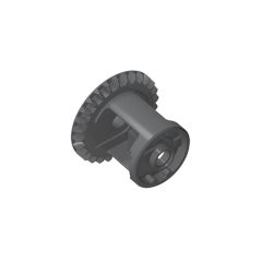 Technic Gear Differential with Inner Tabs and Closed Center, 28 Bevel Teeth #62821 Dark Bluish Gray