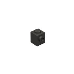 Brick Special 1 x 1 with Stud on 1 Side #87087 Metallic Black