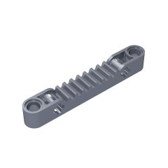 Technic Gear Rack 1 x 7 with Axle and Pin Holes #87761 Flat Silver