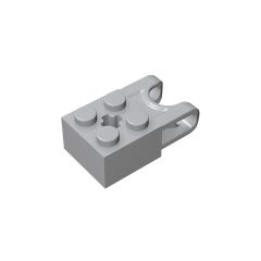 Technic Brick Special 2 x 2 with Ball Receptacle Wide and Axle Hole #92013 Light Bluish Gray