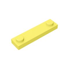 Plate Special 1 x 4 with 2 Studs #92593 Bright Light Yellow