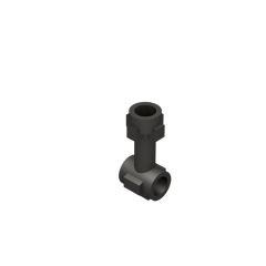 Bar 1L With Top Stud And 2 Side Studs (Connector Perpendicular) #92690 Metallic Black