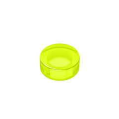 Tile Round 1 x 1 #98138 Trans-Bright Green
