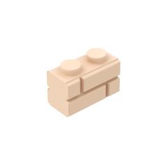 Brick Special 1 x 2 with Masonry Brick Profile #98283 Light Flesh