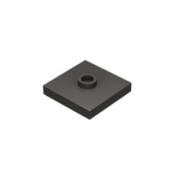 Plate Special 2 x 2 with Groove and Center Stud (Jumper) #87580 Metallic Black 1 KG