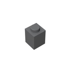 Brick 1 x 1 #3005 Dark Bluish Gray 1 KG