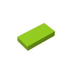 Tile 1 x 2 (Undetermined Type) #3069 Lime