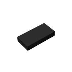 Tile 1 x 2 (Undetermined Type) #3069 Black