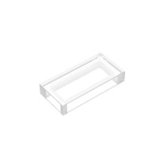Tile 1 x 2 (Undetermined Type) #3069 Trans-Clear