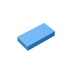 Tile 1 x 2 (Undetermined Type) #3069 Medium Blue