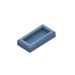 Tile 1 x 2 (Undetermined Type) #3069 Sand Blue