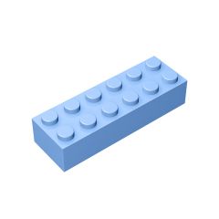 Brick 2 x 6 #44237 Bright Light Blue