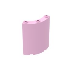Panel 4 x 4 x 6 Quarter Cylinder #30562 Bright Pink