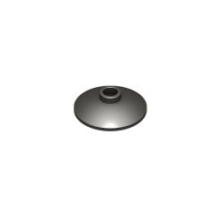 Dish 2 x 2 Inverted (Radar) #4740 Metallic Black