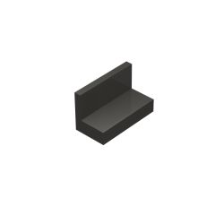 Panel 1 x 2 x 1 - Undetermined Corners #4865 Metallic Black