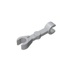Arm Mechanical Straight (Droid) - 2 Clips at 90#59230 Light Bluish Gray