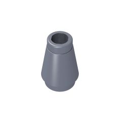 Nose Cone Small 1 x 1 #59900 Flat Silver
