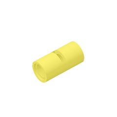 Pin Connector Round 2L With Slot (Pin Joiner Round) #62462 Bright Light Yellow