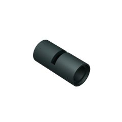 Pin Connector Round 2L With Slot (Pin Joiner Round) #62462 Metallic Black